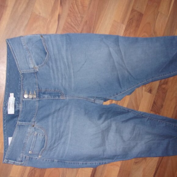 torrid size 22 plus sized stretch bue jean twenty two denim pants womens - Picture 2 of 6